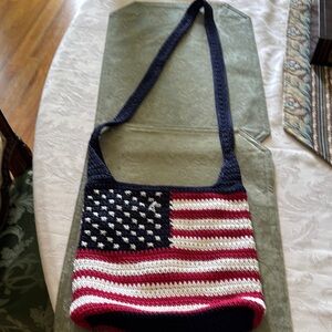 The Sak American Flag Stars and Stripes patriotic shoulder or crossbody bag